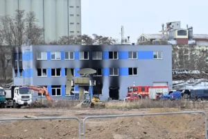 Kebakaran Gudang Drone LPP Holding di Pardubice